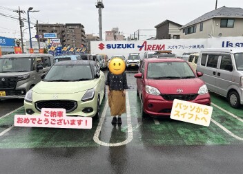 スイフトご納車させていただきました